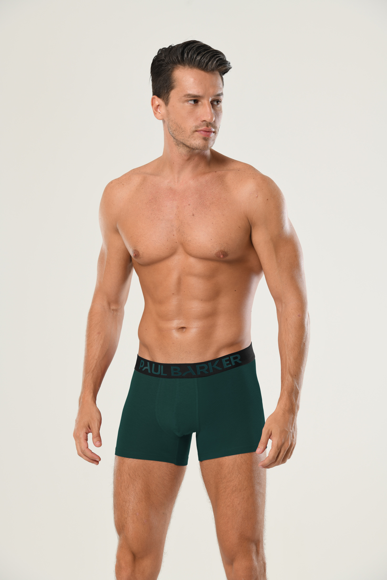 Erkek Boxer 3'lü Paket Tender Cotton 9673 - Siyah Antra Melanj Antrasit